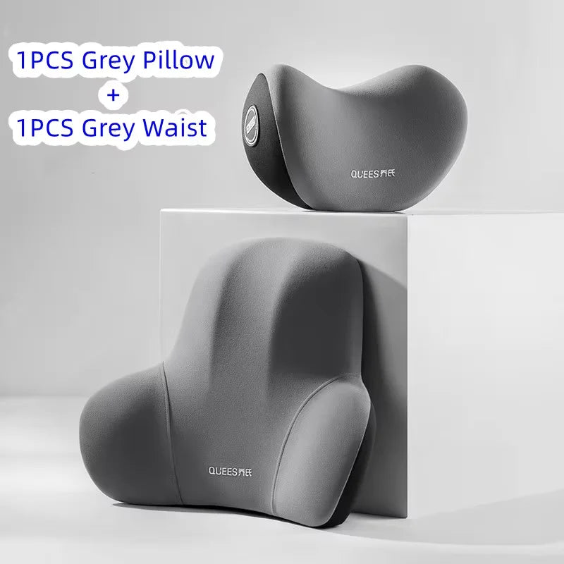 Update Car Lumbar Support Pillow Auto Neck Pillow Waist Support Removable Washable Backrest Universal Vehicle Cushion