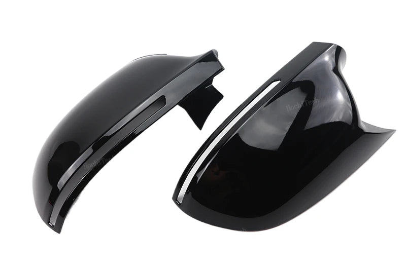 For Audi A4 S4 A5 S5 B8 8K, A6 S6 4F C6, A8 S8 D3, Q3 SQ3 2012-2015, A3 8P Black Horn Add on Side Rear View Mirror Cap Cover