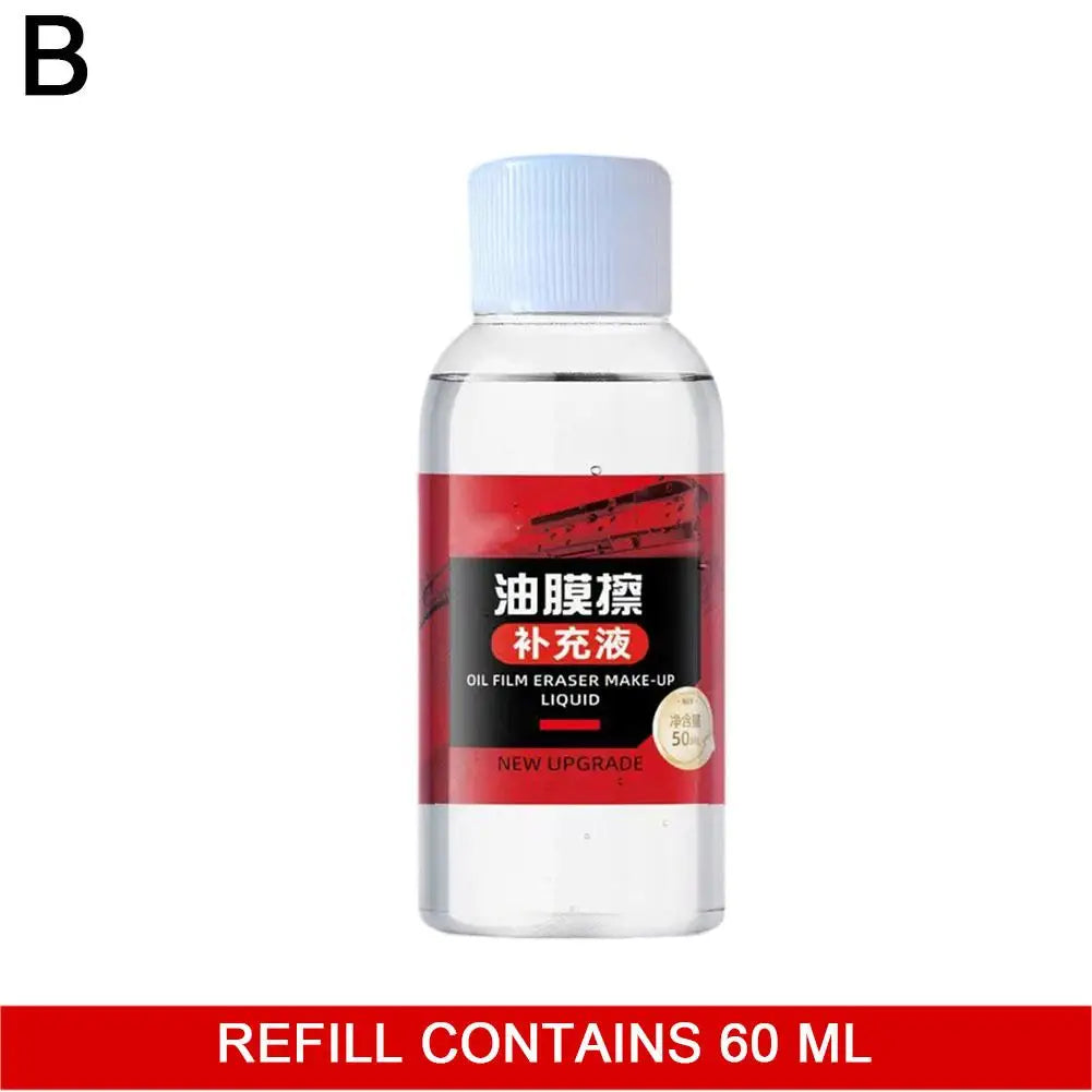 120ml Car Glass Cleaner Automotive Glass Sponge Cleaning Brush Windshield Oil Film Cleaner Glass Polishing Agent Car Maintenance