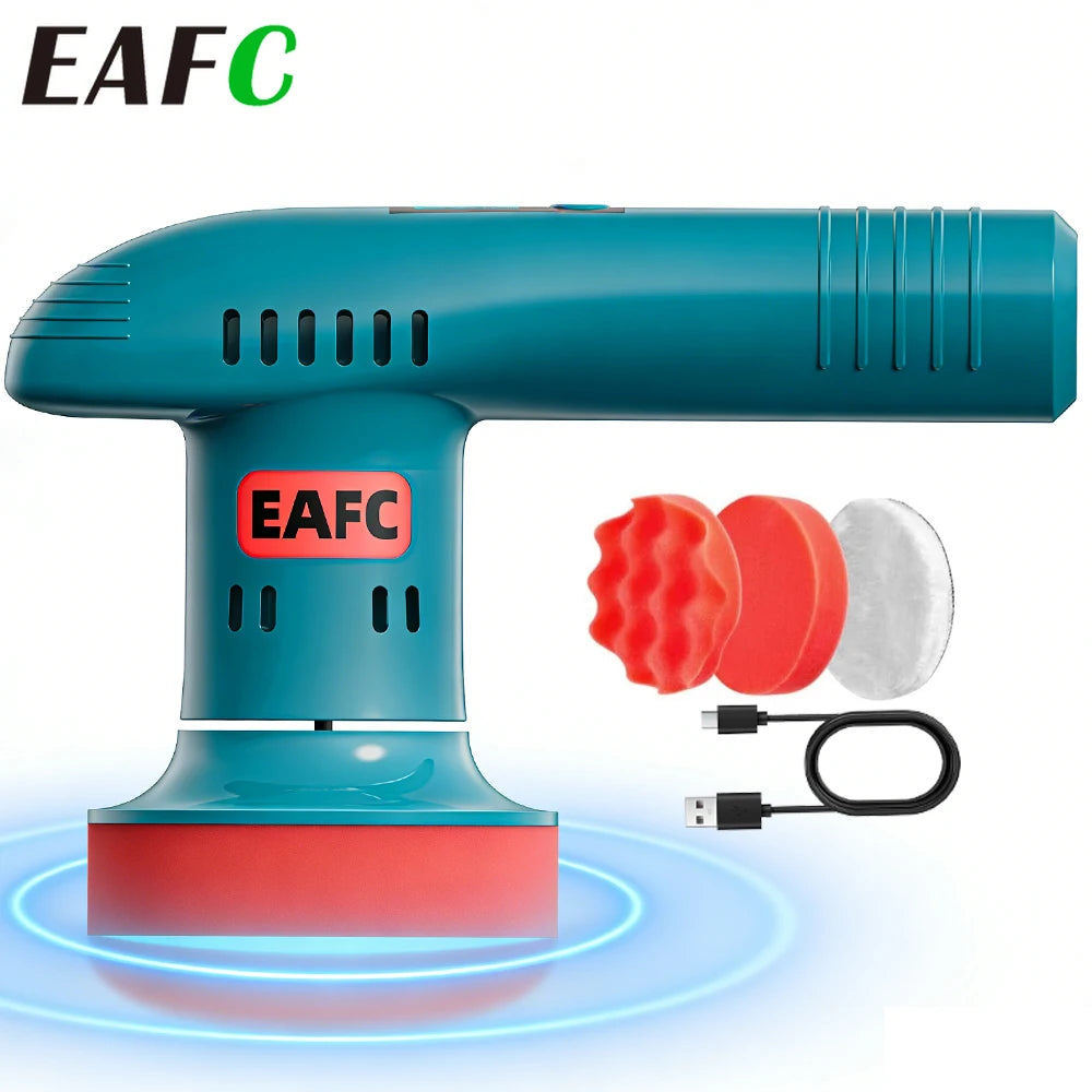 EAFC 4500mAh Portable Electric Polisher Multi-Function For Tile Marble Car Detailing Waxing Sealing 3-Speed Adjustment Polisher