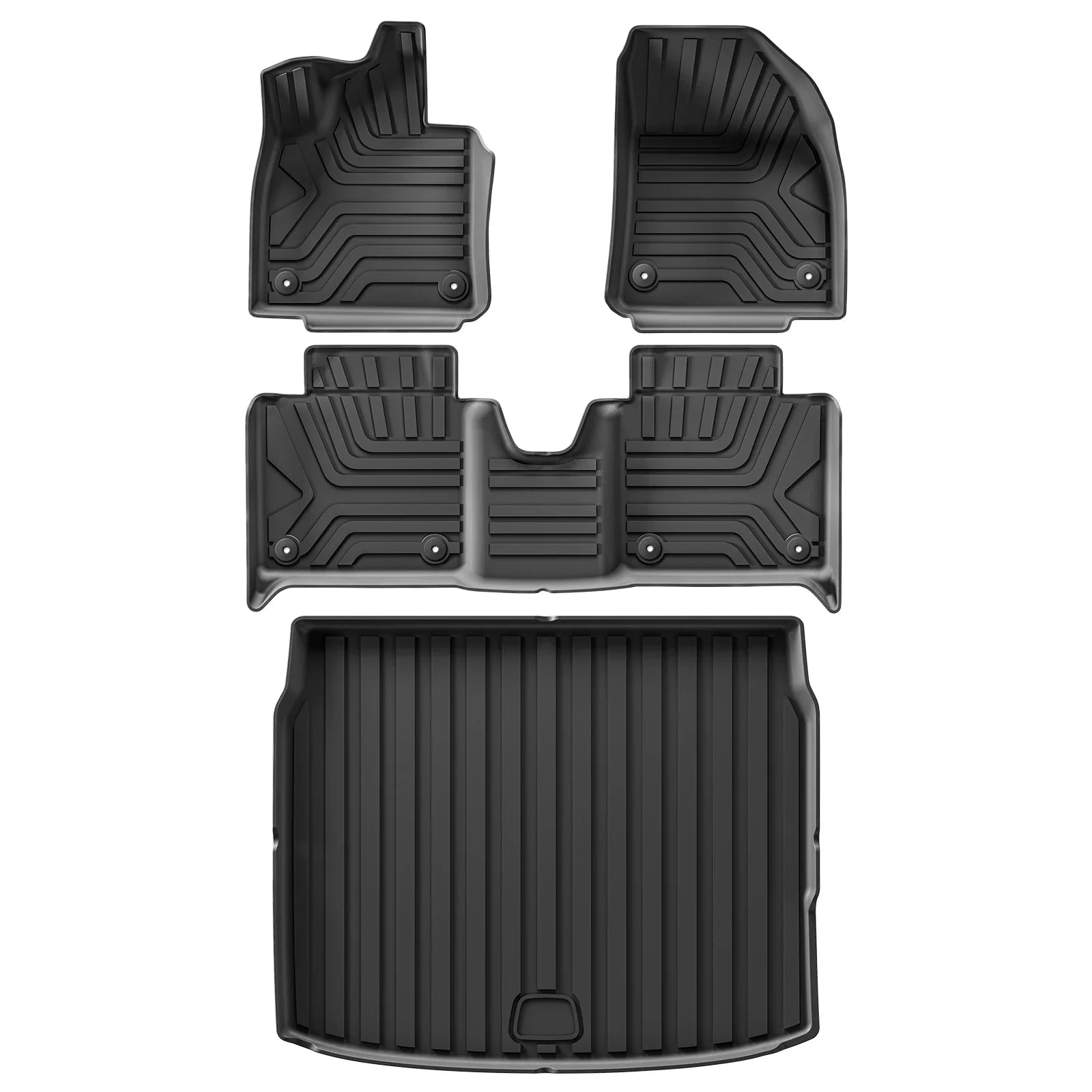 for Polestar 4 2023-2024 Car Floor Mats Protective Mat Car Interior Accessories TPE Waterproof Cargo Liner Trunk Mat Left Rudder