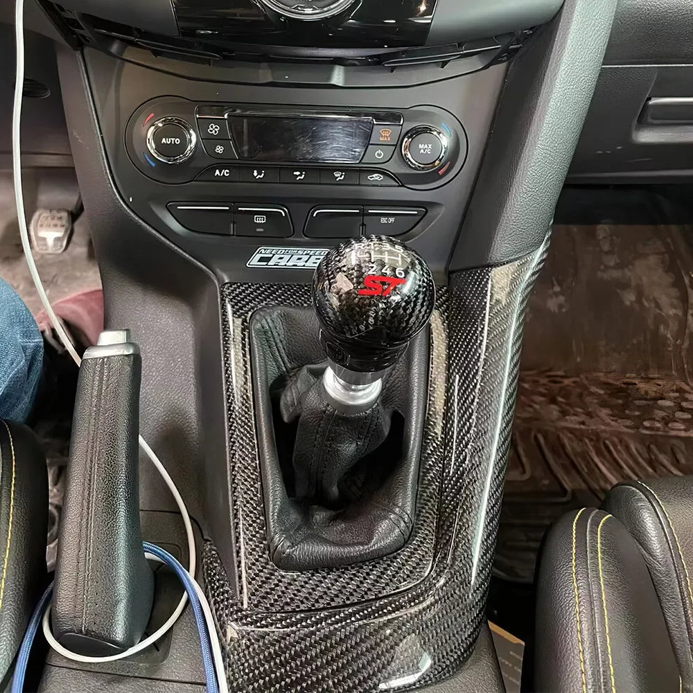 Car Manual Transmission 6 Speed Racing Carbon Fiber Gear Shift Knob for Ford Focus Fiesta MK7 MK8 ST Shift Knob  Car Accessories