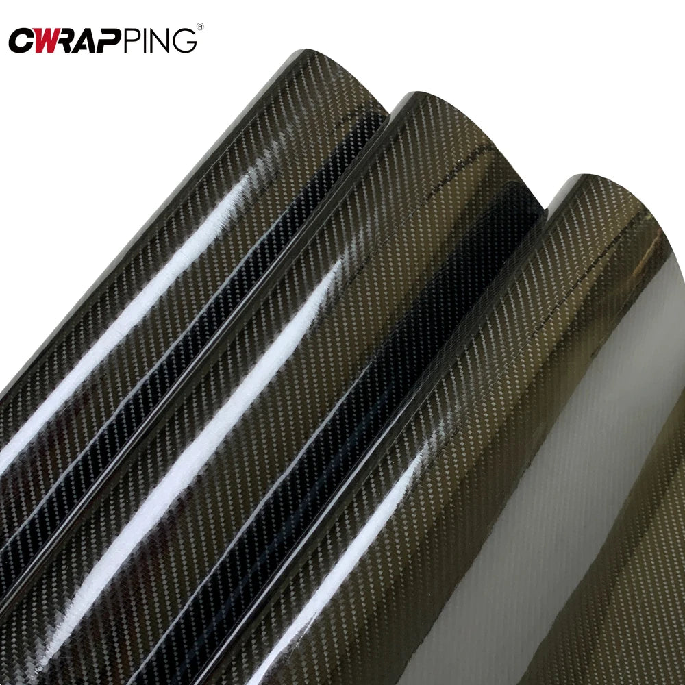 7D Carbon Fiber Vinyl Wrap Black Car Foil Red Motorcycle Sticker Automotive PET Car Body Stickers Waterproof Self-adhesive Film