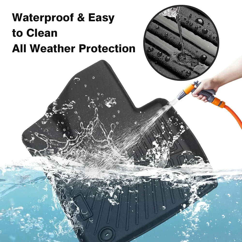 All Weather Floor Mats Cargo Liner for 2021 - 2025 2026 Kia Sorento Hybrid TPE Car Trunk Mat with Backrest Pad PHEV & HEV