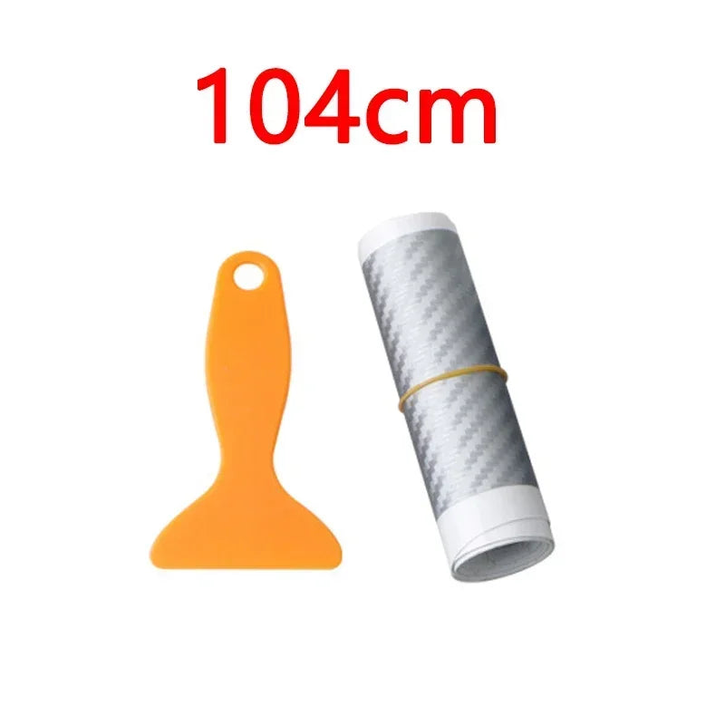 Car Rear Bumper 90/104cm  Sticker Carbon Fiber Protective Pad Anti-Scratch Cover Car Edge Board Scuffproof Decal Strip