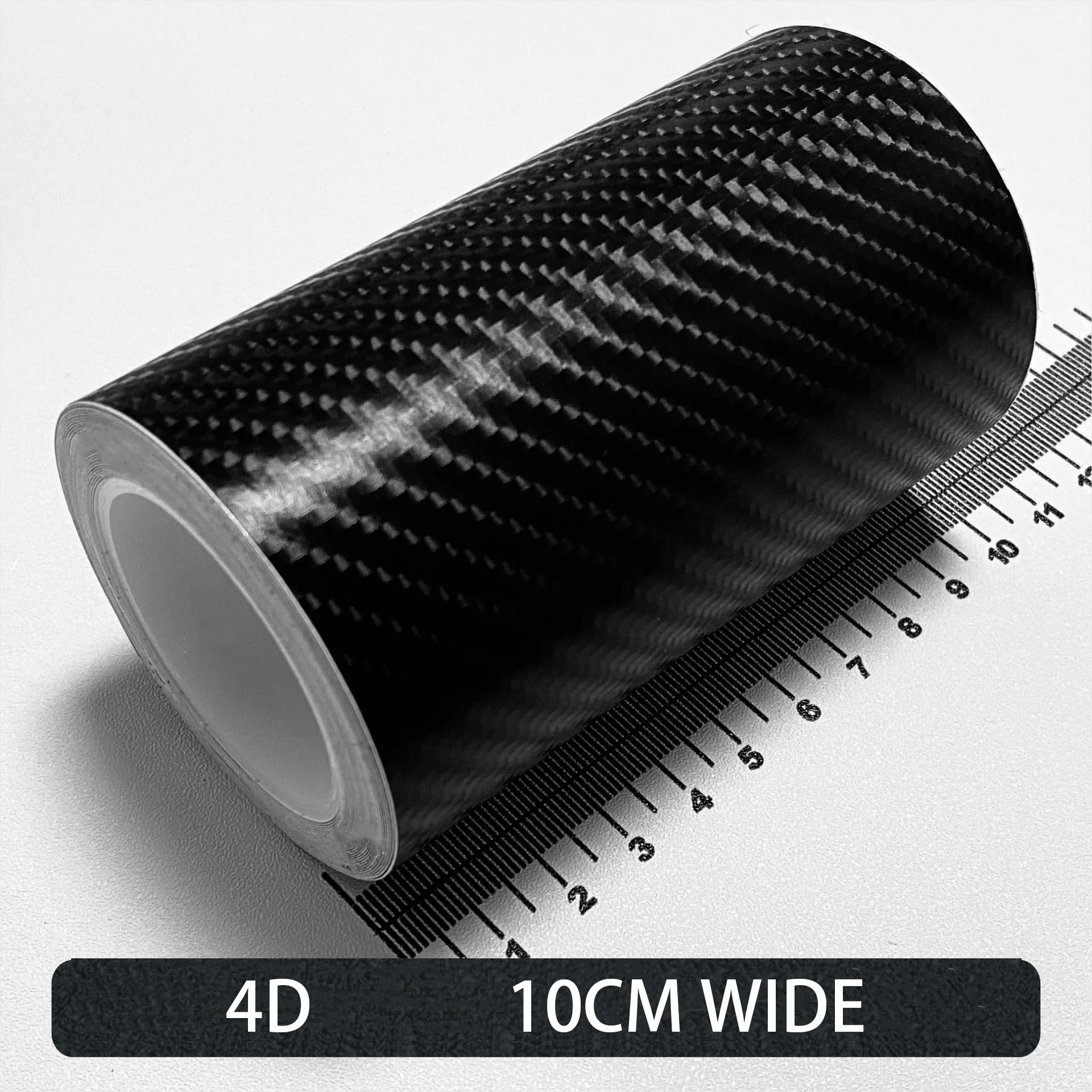 Carbon Fiber Car Stickers Self-adhesive Automotive Wrap Tape Matte Black Protective Car Film 3D Vinyl Door Strip Accessories