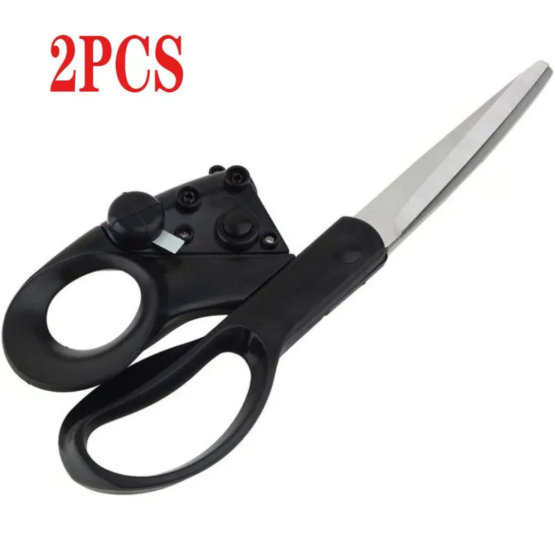 Professional sewing laser guided scissors suitable for cutting and direct cutting of household crafts packaging 1/2PCS