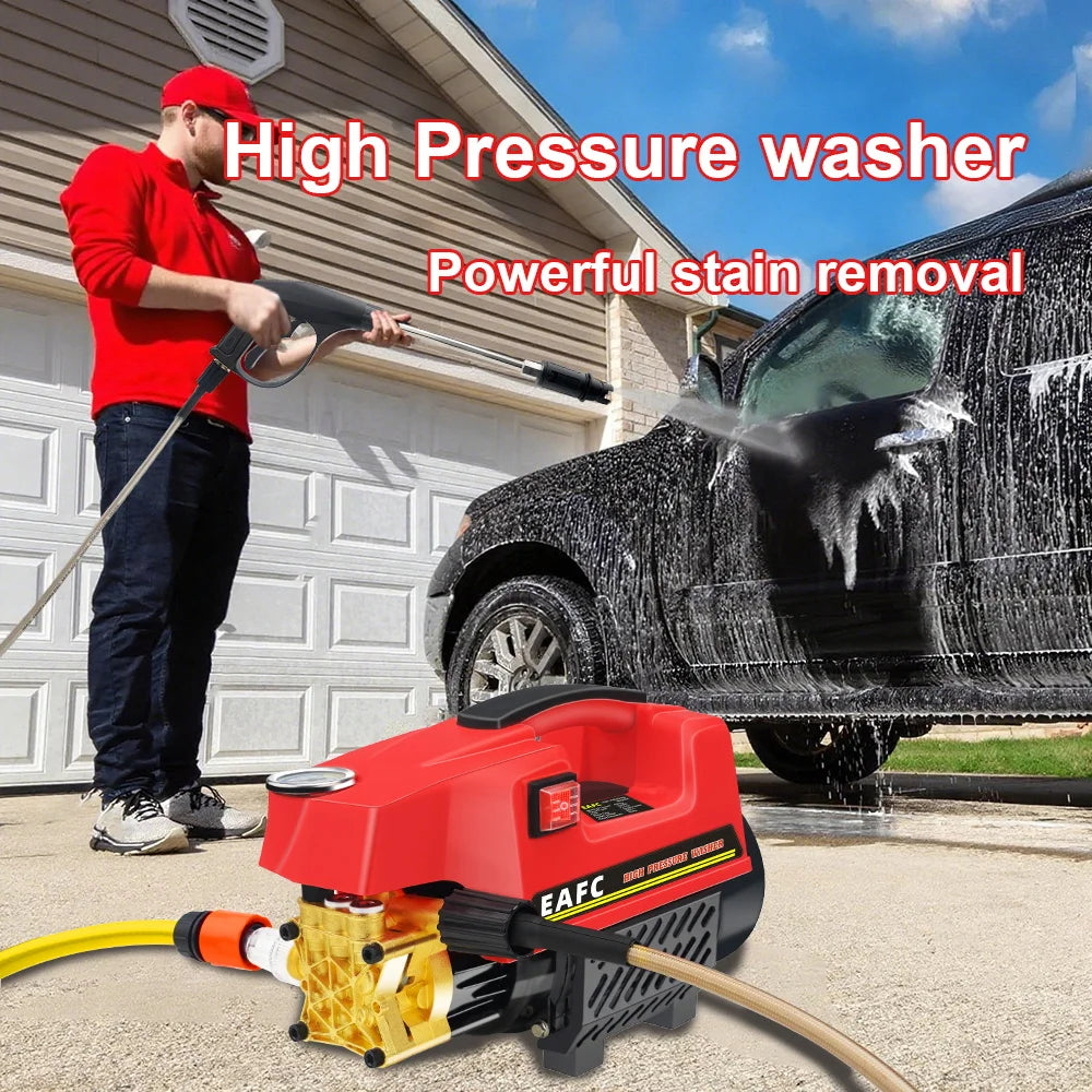 Newest 1000W High-Pressure Car Washer Car Wash Machine Powerful High Pressure Garden Cleaning Electric Water Gun For Home Floor