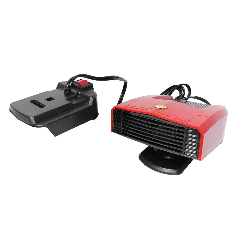 1Pcs Car Heater Cooling Fan Truck Electric Heater 600W Windshield Defroster for Makita 18V Battery（Not included battery）