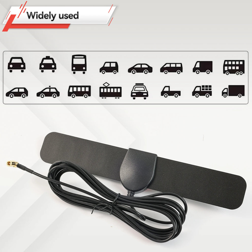 For JVC Kenwood Sony Alpine 1pc Universal Car Radio Stereo Glass Amplified DAB+FM Aerial Plug & Play VHF UHF Auto Antenna Signal