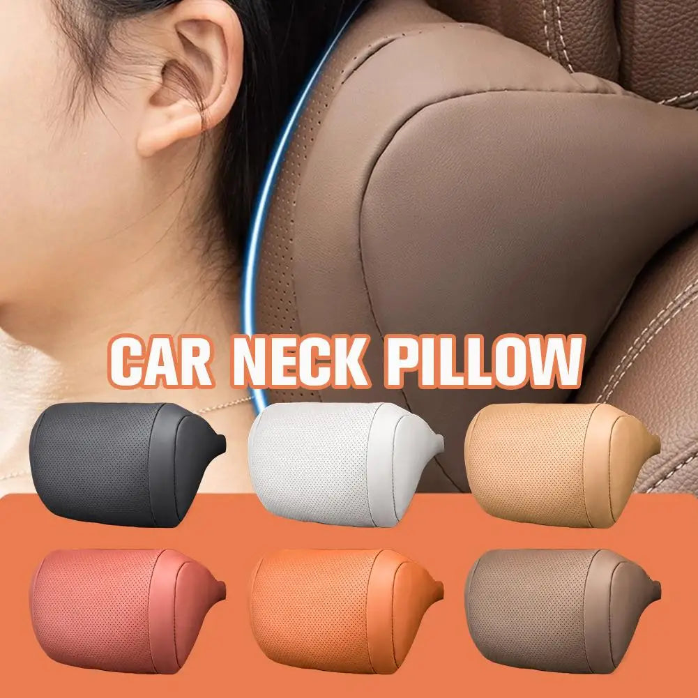 1/2Pcs 3D Car Neck Pillow Car Seat Headrest Pillow Auto Memory Cotton Protector Cushion For Universal Travel Car Head Support