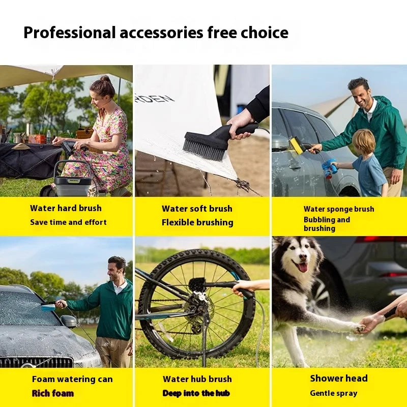 Germany Kahe small magic box outdoor lithium cleaning machine home wireless high pressure car wash water gun portable artefact o