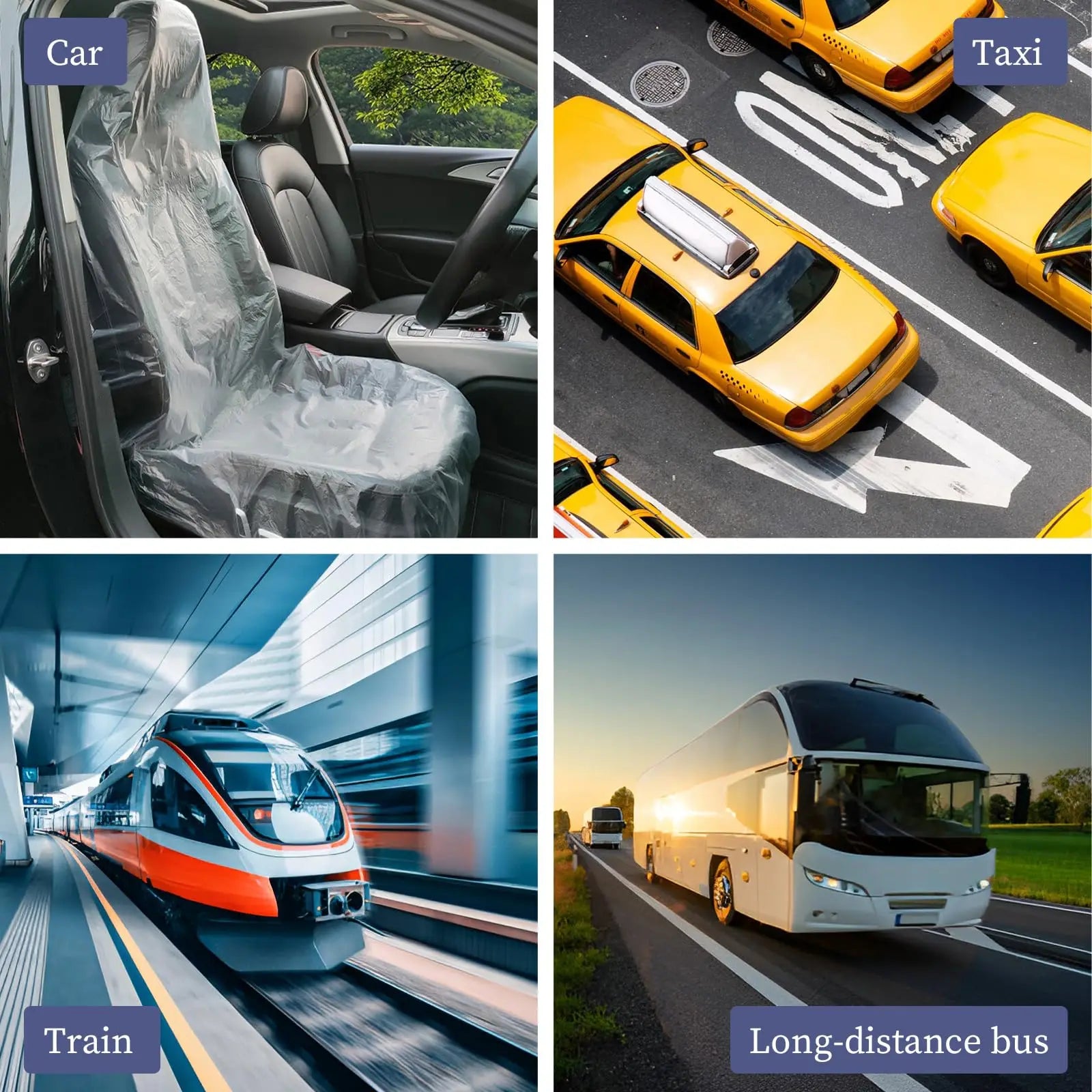 50Pcs Universal Disposable Car Seat Covers - Waterproof Protective Pads for Auto Beauty Shops & Personal Use