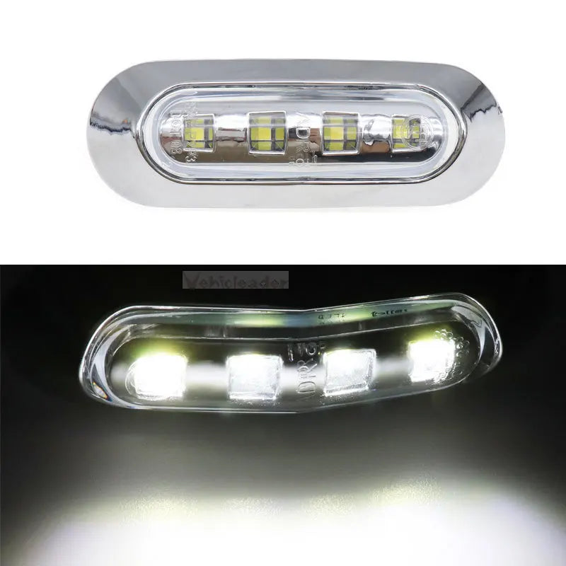 Waterproof 4 LED Side Mark Lamp Clearance indicator Light Car Truck Trailer Lorry 12V-24V light Red/White/Amber/Blue/Green