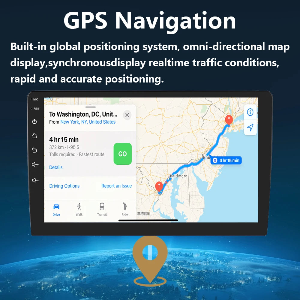 Android12 7 /9 /10 lnch Universal 2 Din Android Auto Carplay Car Radio Audio Multimedia Player 32G GPS for Hyundai Toyota Nissan