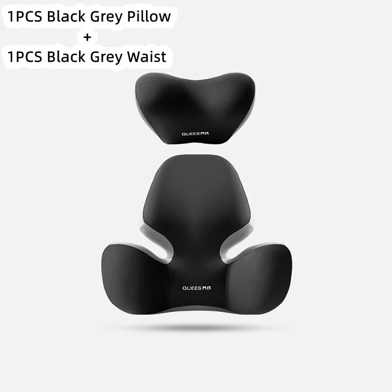 Update Car Lumbar Support Pillow Auto Neck Pillow Waist Support Removable Washable Backrest Universal Vehicle Cushion