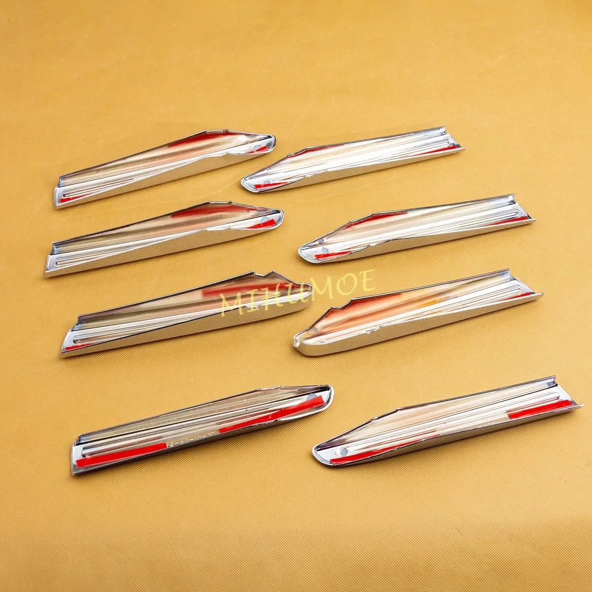 For Toyota Land Cruiser 300 LC300 Car Exterior Front Bumper Grill Grille Trims Moulding Glossy Chrome 2022 2023 2024