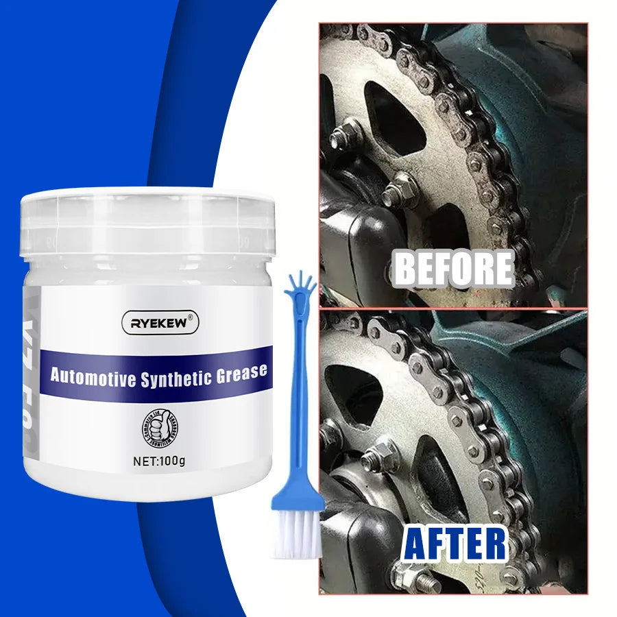 Car Sunroof Track Lubricating Grease 100g White Car Lubricant Oil Grease Mechanical Maintenance Door Abnormal Noise Antirust Oil