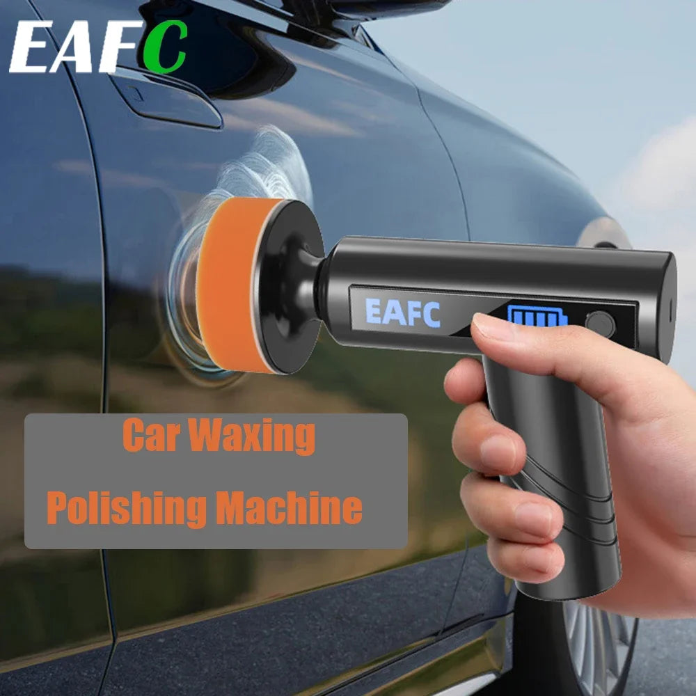 Car Waxing Polishing Sanding Machine Wireless Car Paint Scratch Repair Windscreen Glass Oil Film Remove Machine leather care