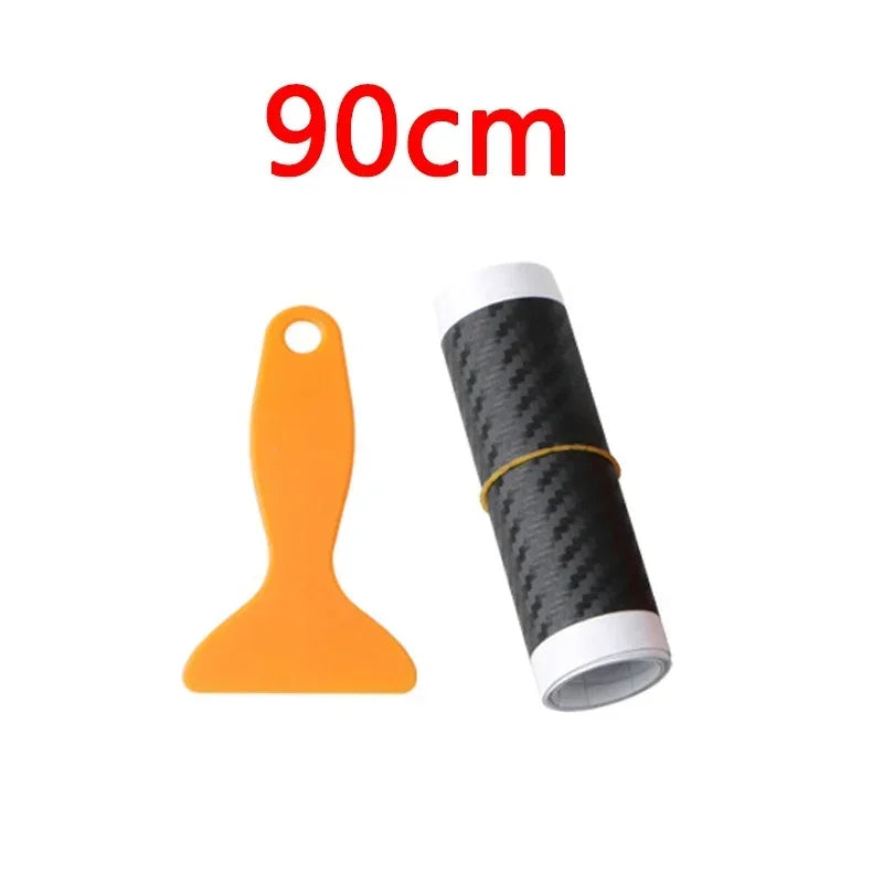 Car Rear Bumper 90/104cm  Sticker Carbon Fiber Protective Pad Anti-Scratch Cover Car Edge Board Scuffproof Decal Strip