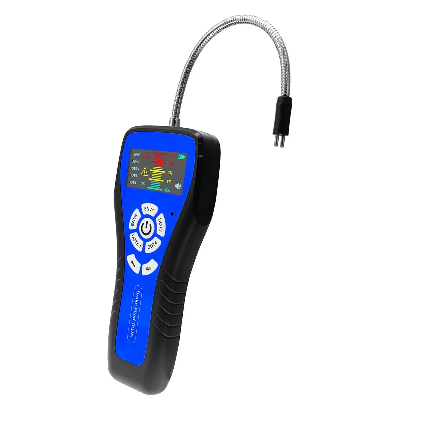Automotive Brake Fluid Tester with LCD Display and Alarm for Dot3 Dot4 Dot5.1 Env4 Env6