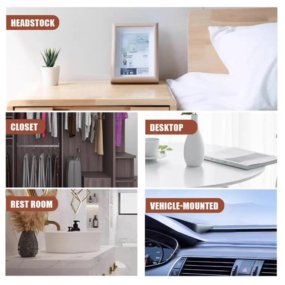 Circular Aromatherapy Wood Car Air Freshener Essential Oil Diffuser Absorb Perfume Beech Wood Tablets Car Interior Odor Removal