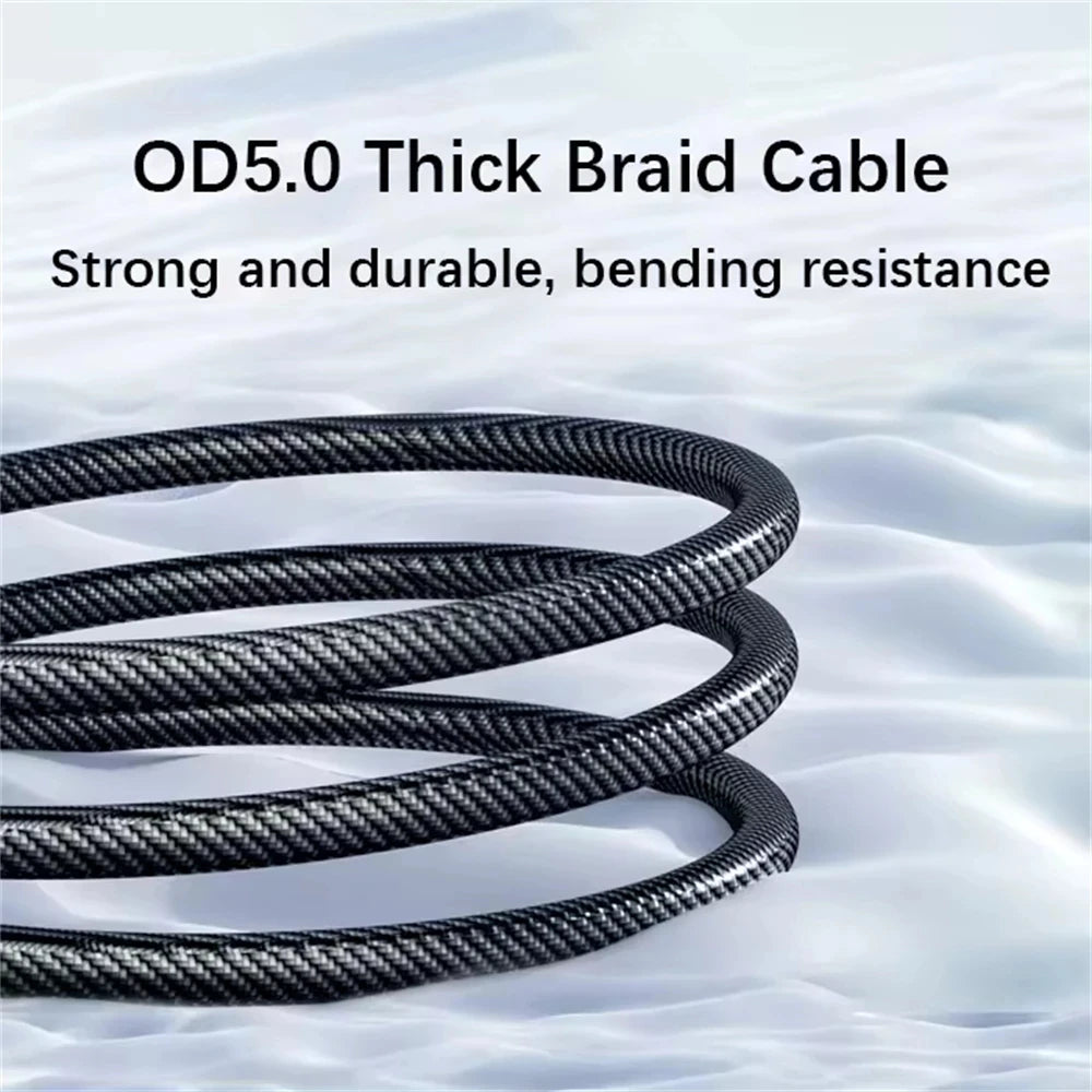 NNBILI 120W A-C and C-C Phone Super Fast Charging Cable with LED display screen, not compatible Xiaomi iPhone、 Samsung