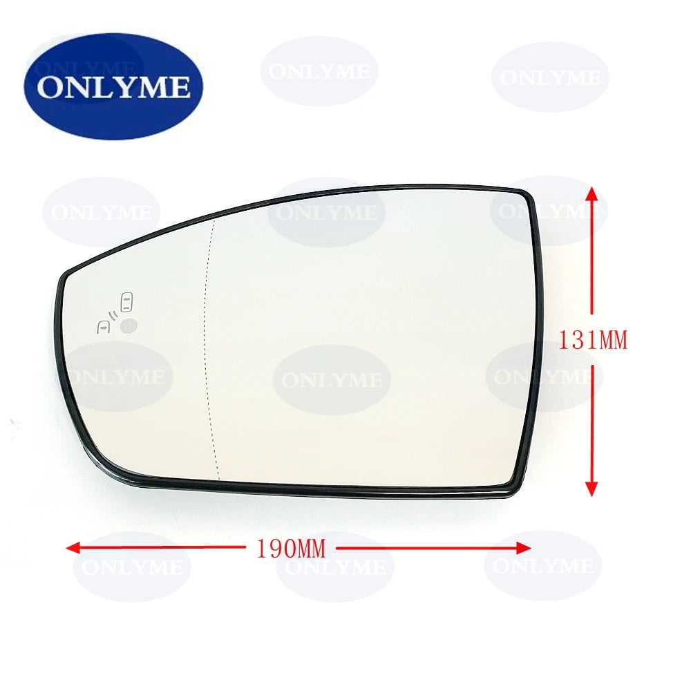 Car Wide Angle Heated Mirror Glass With Blind Spot Light For FORD GALAXY / GRAND C-MAX / KUGA / S-MAX / ECOSPORT 2006 - 2023