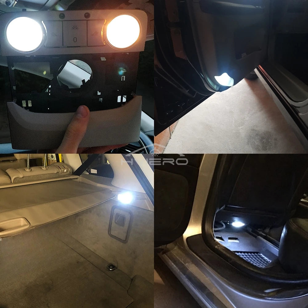 20/50/100X Car Led Canbus White T10 194 W5W Turn Signal No Error Free Interior Reading Light Tail Bulb Backup Parking Lamp