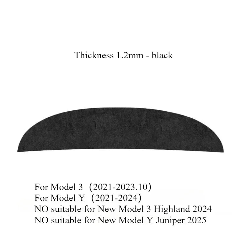 For Tesla Model Y Juniper 2025 Model 3/Y Dashboard Cover Pad Suede Sunshade Protector Anti-UV Dash Mat Non-slip Pads Accessories