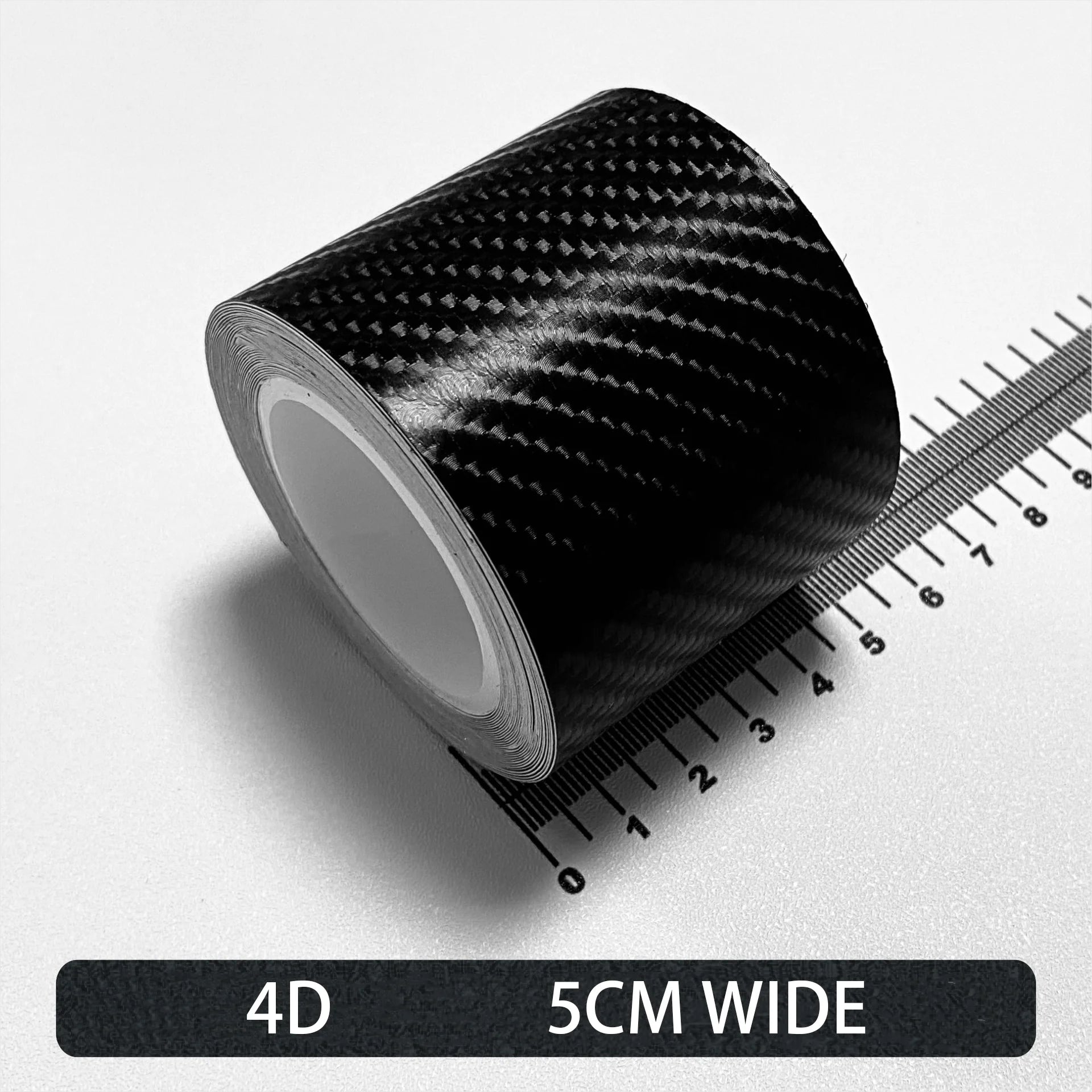 Carbon Fiber Car Stickers Self-adhesive Automotive Wrap Tape Matte Black Protective Car Film 3D Vinyl Door Strip Accessories