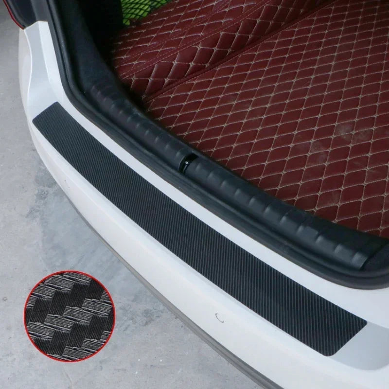Car Rear Bumper 90/104cm  Sticker Carbon Fiber Protective Pad Anti-Scratch Cover Car Edge Board Scuffproof Decal Strip