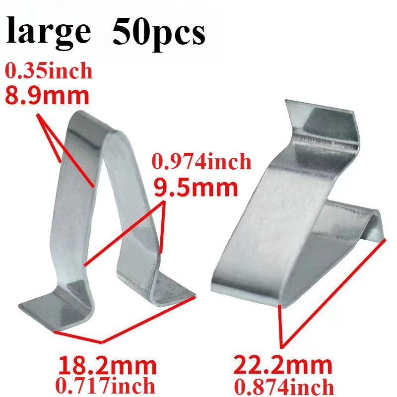 10/20/30/50pcs Metal Trim Panel Clips For Skoda For Passat  Boot Tailgate Interior Lining Car Accessory car accessories interior