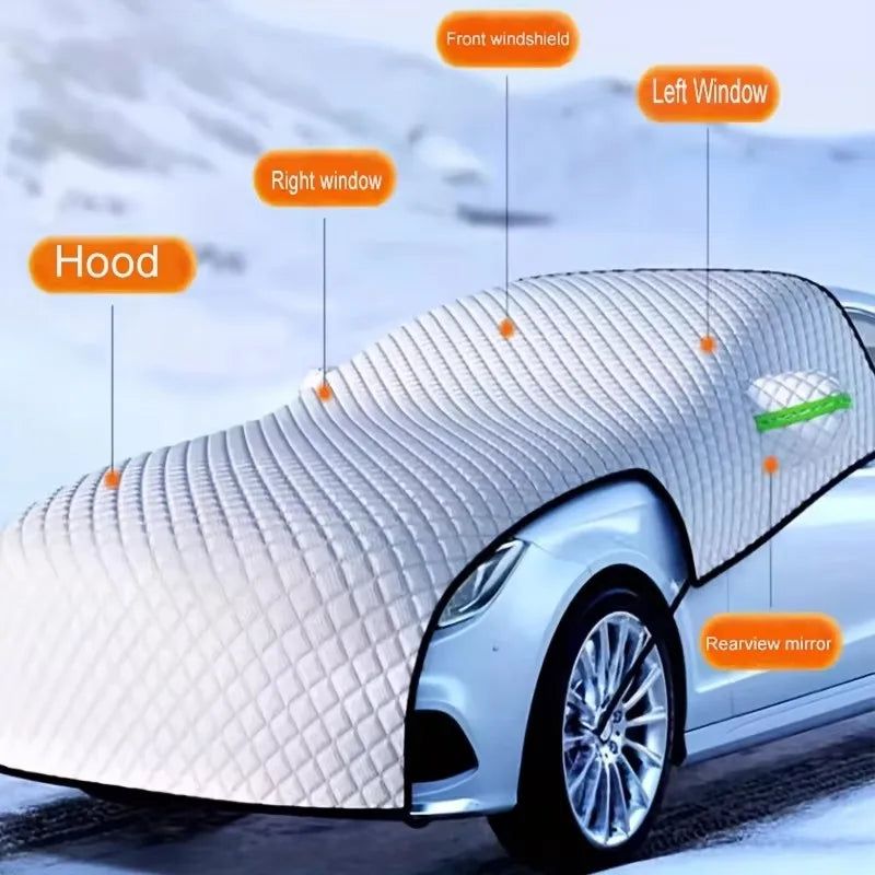 Enlarge Car Snow Cover Winter Windshield Snow Shield Windproof Waterproof Car Window Ice Cover Universal for Suv Sedan