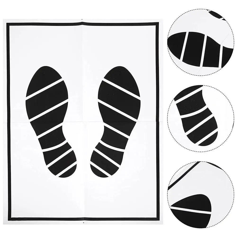 25/50/100Pcs Disposable Car Foot Mats Portable Paper Vehicle Foot Pads For Protection Disposable Car Mat Paper Anti-dirty Mat