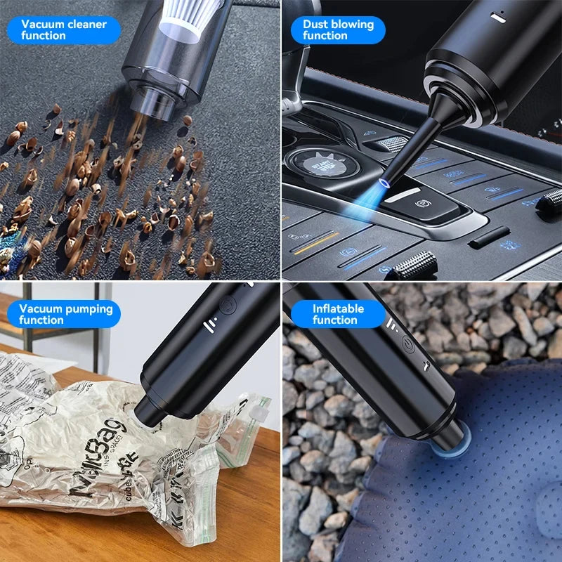 Dust Collector Portable Car Vacuum Cleaner Powerful Suction Electric Wireless Smart Home Cleaning Car Vacuum Cleaner New