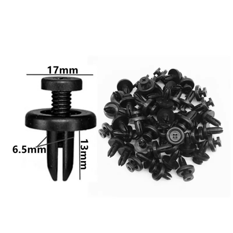 60Pcs 5mm 6mm 7mm 8mm 9mm 10mm Hole Car Bumper Rivet Fastener Auto Fender Trim Panel Screw Clips For Honda Nissan Toyota Hyundai