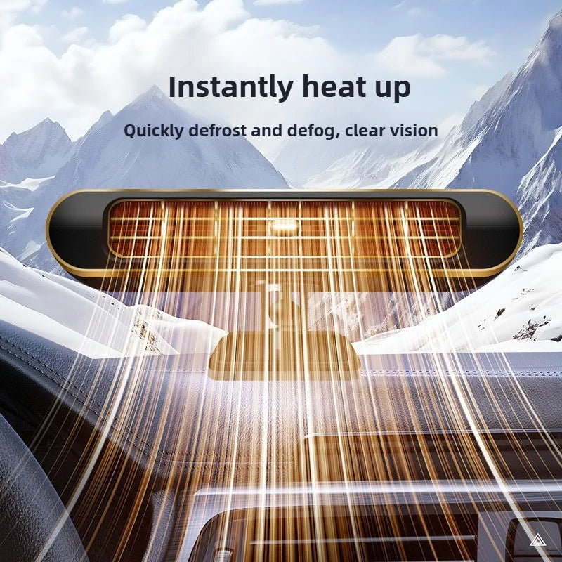 Electric Car Heater Air Cooler Fan 12V Portable Demister Defroster Heating Fan 120W Dryer Windshield Defogging Accessroies