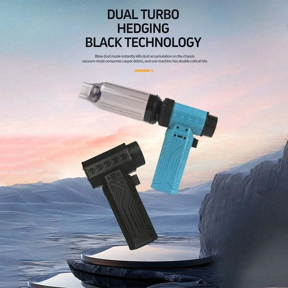 880000RPM Turbo Fan Jet Powerful Air Blower 10000mAh 600g Thrust 70m/s Wind Brushless Duster, vacuum leaf Removal Dryer for car