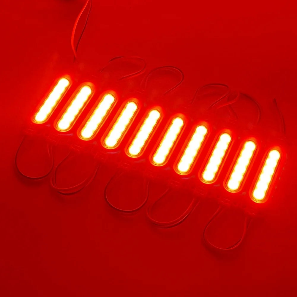 10PCS COB 6LED 24V LED Module Truck Side Marker Indicator Light Super Bright For Bus Lorry Trailer Warning Lamp