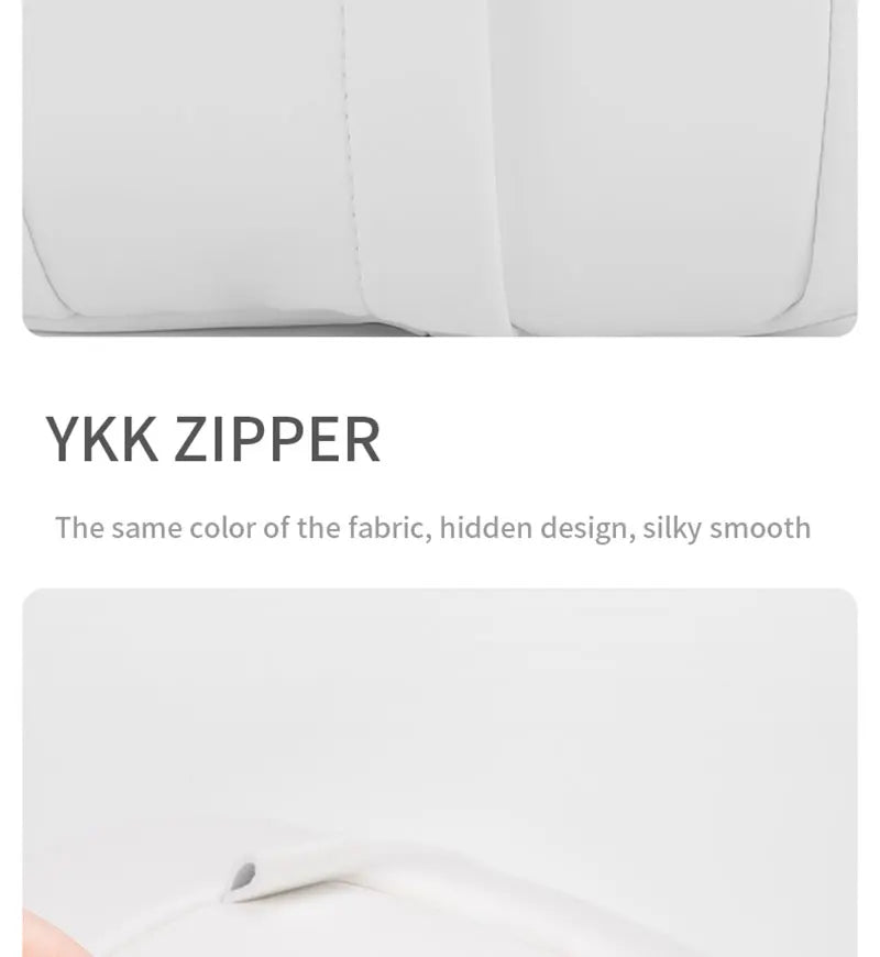 For Tesla Model 3 Y Flocking/Leather Car Seat Neck Pillow Soft Memory Neck Pillow High-Quality Headrest Lumbar Support