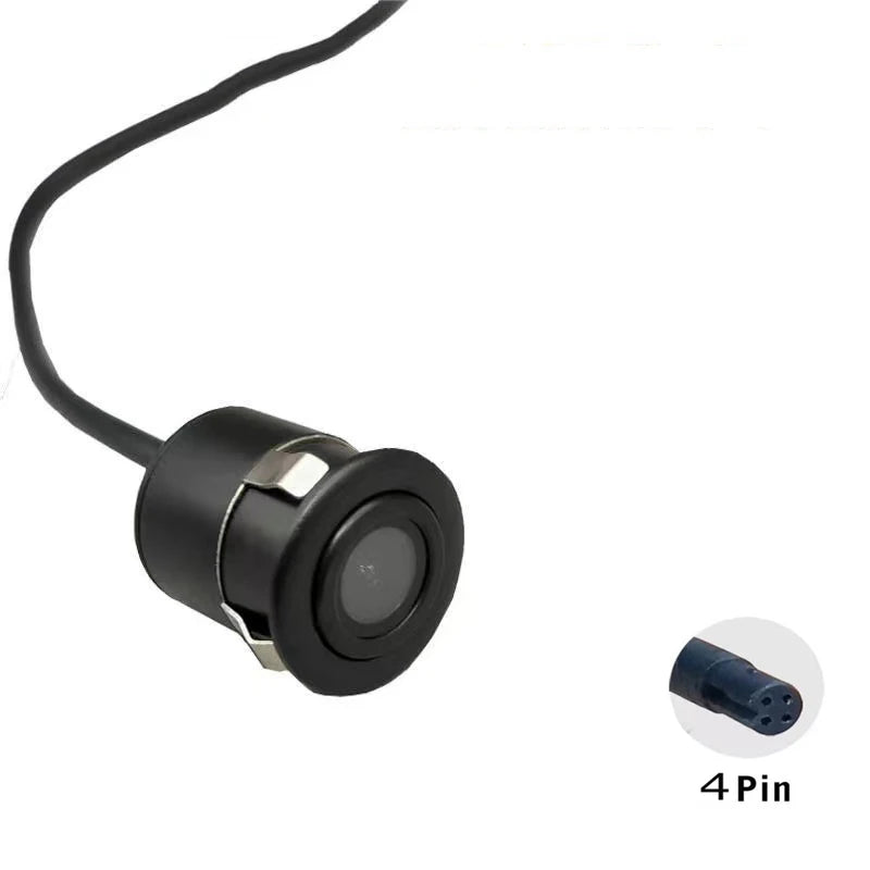 Round 18.5MM reversing camera tachograph 4-pin rear camera using car Starlight night vision full wave lens
