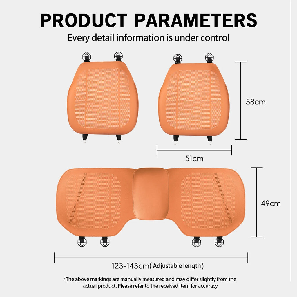 For Tesla Car Seat Cover Full Surround Protective Covers Breathable Sweatproof Four Seasons Nappa Leather Seat Cushion