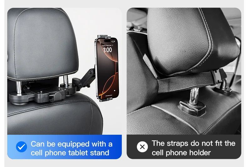 Leather Car Seat Headrest Cushion Multi-Function Memory Foam Car Neck Pillow Adjustable Car Headrest Pillow Auto Accessories