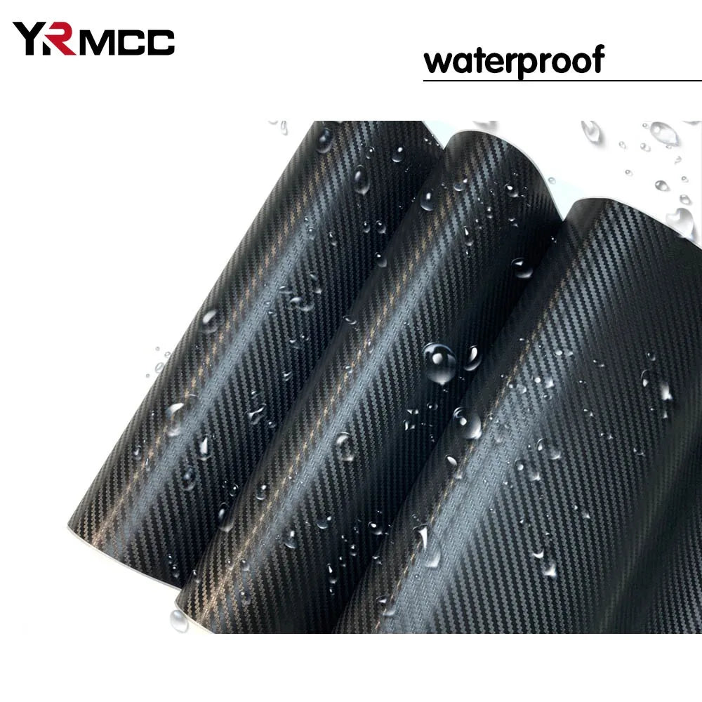 2D/3D Carbon Fiber Vinyl Wrap Black Car Stickers Waterproof Adhesive Vinyl Auto Tuning Film Motorcycle Stickers Cars Accessories