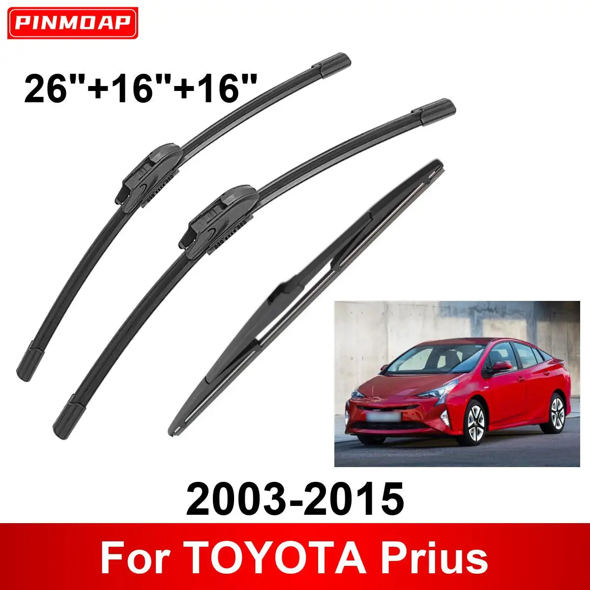 1/2/3/4/6PCS Car Wiper For TOYOTA Prius 2003-2015 Front Rear Wiper Blades Brushes Auto Accessories 2009 2010 2011 2012 2013 2014