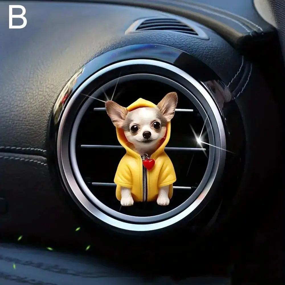Cute Cartoon 2D Kitten Ventilation Clip Car Air Freshener Car Air Conditioner Air Outlet Aroma Diffuser Auto Interior Decoration