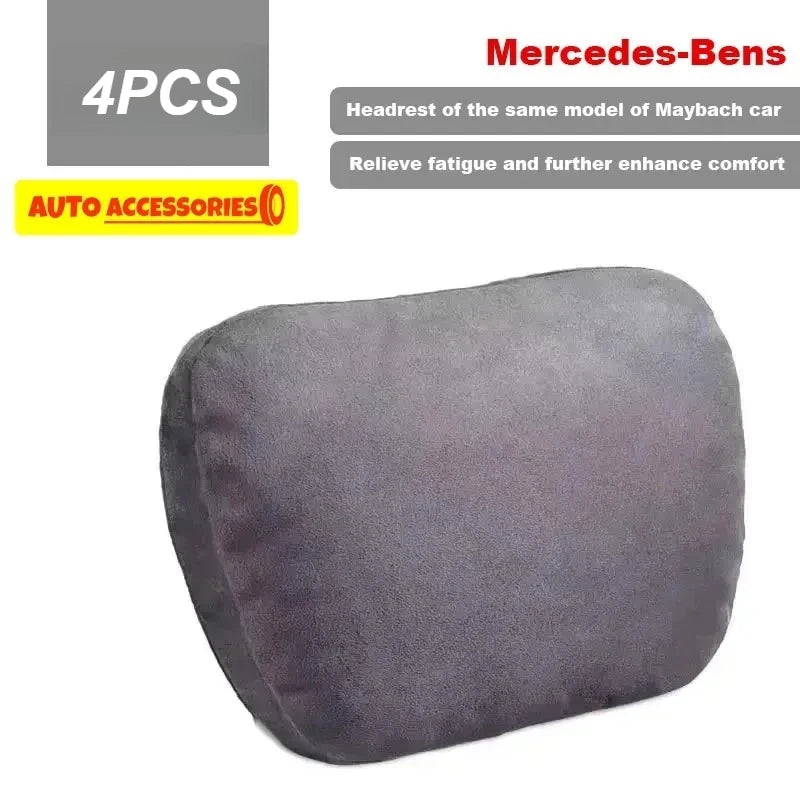 1/2PCS Car Headrest Neck Support Seat / Maybach Design Class Soft Universal Adjustable Car Pillow Neck Rest Cushion High Quality