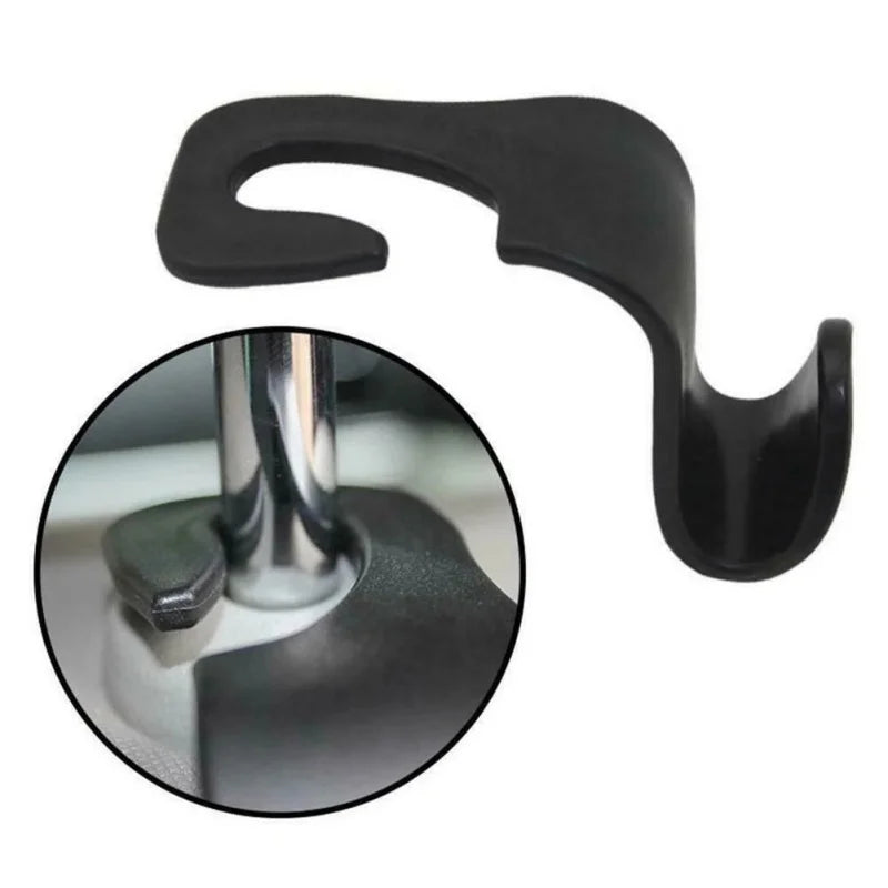 2/4Pcs Car Headrest Hooks Hanger for Bags Seat Back Organizer Holder Clips Auto Fastener Hooks Car Storage Interior Accessories