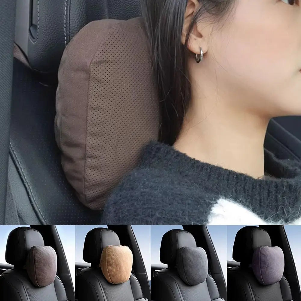 Car Seat Headrest Neck Pillow Wear Resistant Breathable Headrest Simple Installation Universal Car Head Waist Support Pillow